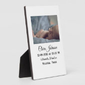 Geburtshinweise fügen Datumsplattdaten hinzu Fotoplatte (Seite)