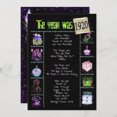 Geburtsjahr 1920 Einladung (Vorne/Hinten)