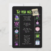 Geburtsjahr 1922 Einladung (Vorderseite)