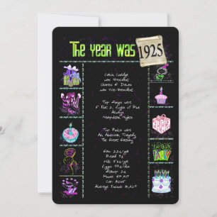 Geburtsjahr 1925 Einladung