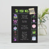 Geburtsjahr 1932 Einladung (Stehend Vorderseite)