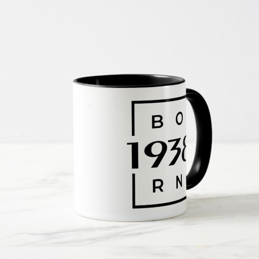 Geburtsjahr 1938 Tasse (VorderseiteRechts)