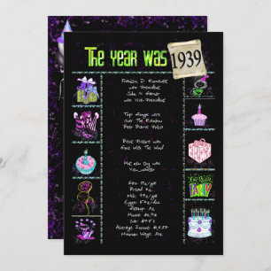 Geburtsjahr 1939 Einladung