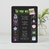 Geburtsjahr 1942 Einladung (Stehend Vorderseite)