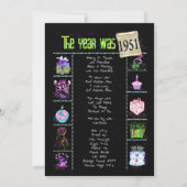 Geburtsjahr 1951 Einladung (Vorderseite)