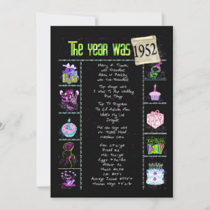 Geburtsjahr 1952 Einladung