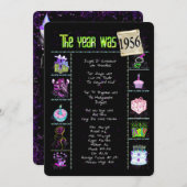 Geburtsjahr 1956 Einladung (Vorne/Hinten)