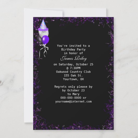 Geburtsjahr 1958 Einladung (Rückseite)