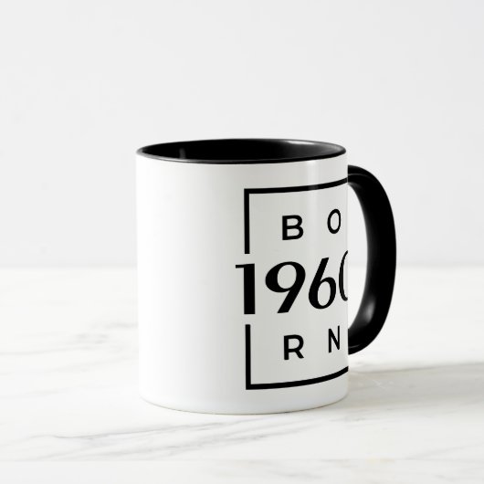 Geburtsjahr 1960 Tasse (VorderseiteRechts)