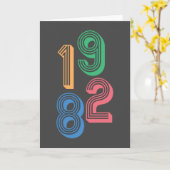 Geburtsjahr - 1982 - 40. Geburtstag Karte (Gelbe Blume)