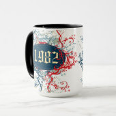 Geburtsjahr 1982 oder seit 1982 oder hergestellt i tasse (Vorderseite Links)