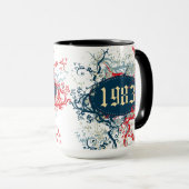 Geburtsjahr 1983 oder seit 1983 oder hergestellt i tasse (VorderseiteRechts)