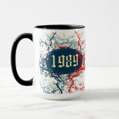 Geburtsjahr 1989 oder seit 1989 oder Hergestellt i Tasse (Links)