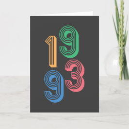 Geburtsjahr - 1993 - 30. Geburtstag Dankeskarte