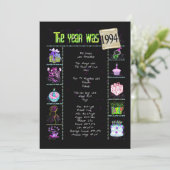 Geburtsjahr 1994 Einladung (Stehend Vorderseite)