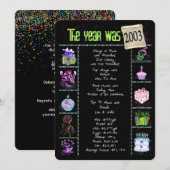 Geburtsjahr 2003 Einladung (Vorne/Hinten)