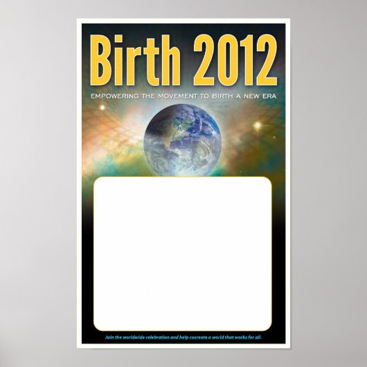 Geburtsjahr 2012 Poster - Leer (Vorne)