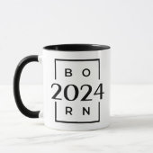 Geburtsjahr 2024 Tasse (Links)