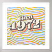 Geburtsjahr - Circa 1972 Poster (Vorne)