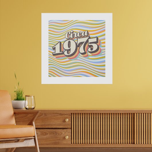 Geburtsjahr - Circa 1975 Poster (Wohnzimmer 2)