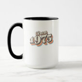 Geburtsjahr - Circa 1975 Tasse (Links)