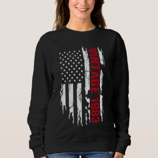 Geburtsjahr der amerikanischen Flagge 1983 zum Geb Sweatshirt
