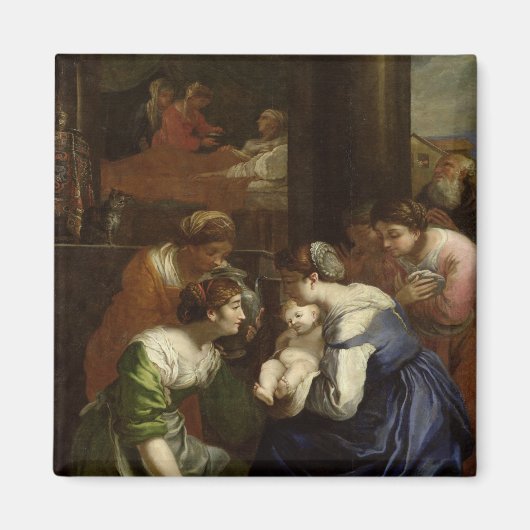 Geburtsjahr der Jungfrau, c.1620 Magnet (Vorne)