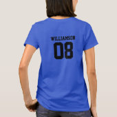 Geburtsjahr des benutzerdefinierten Volleyballs T-Shirt (Rückseite)