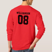 Geburtsjahr des benutzerdefinierten Volleyballs T-Shirt (Rückseite)