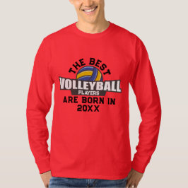 Geburtsjahr des benutzerdefinierten Volleyballs T-Shirt