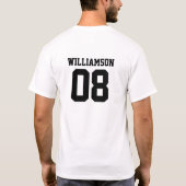 Geburtsjahr des benutzerdefinierten Volleyballs T-Shirt (Rückseite)