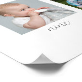 Geburtsjahr Foto-Zeichen Poster (Ecke)