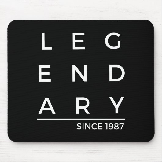 Geburtsjahr Legendär seit 1987 Mousepad (Vorne)