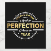 Geburtsjahr vollendet weinetikett (Einzelnes Label)