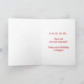 Geburtsjahrkarte Karte (Innenseite)