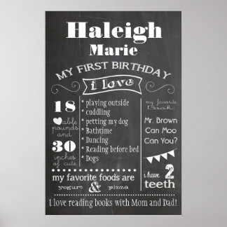 Geburtsjahrposter Poster