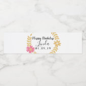 Geburtsjahrsbrennen Blumenwasser Flasche Etikett (Einzelnes Label)