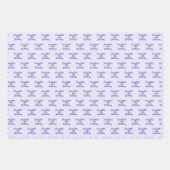 Geburtsjahrslavene lila Namensskripte Geschenkpapier Set (Vorderseite 2)