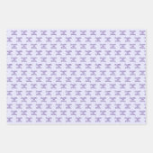 Geburtsjahrslavene lila Namensskripte Geschenkpapier Set (Vorderseite 3)