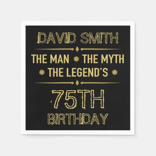 Geburtsjahrsmythos-Legende Serviette (Vorderseite)