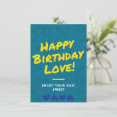 Geburtskarte (Stehend Vorderseite)