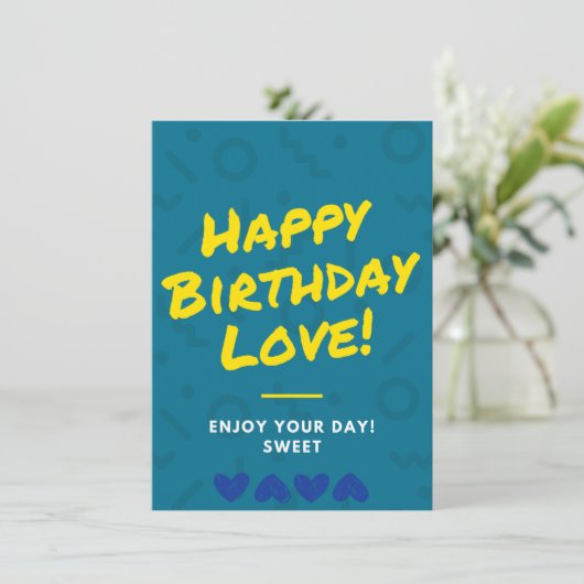 Geburtskarte (Stehend Vorderseite)