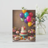 Geburtskarte (Stehend Vorderseite)