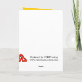 Geburtskarte 1 karte (Rückseite)