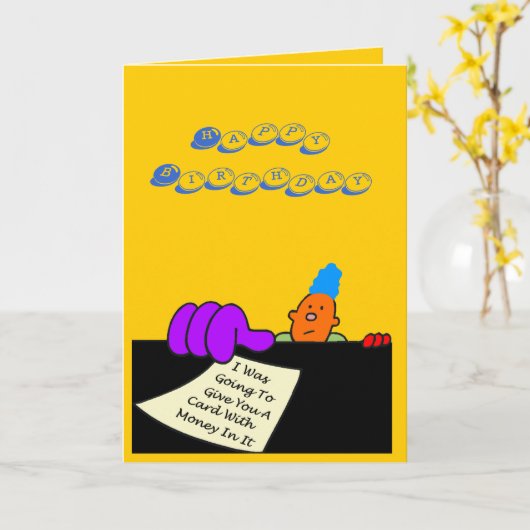 Geburtskarte 1 karte (Gelbe Blume)