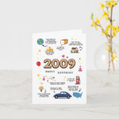 Geburtskarte 2009 für Sohn oder Tochter Karte (Gelbe Blume)