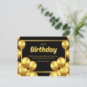 Geburtskarte 2025 postkarte (Stehend Vorderseite)