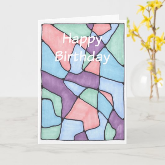 Geburtskarte 2 karte (Gelbe Blume)