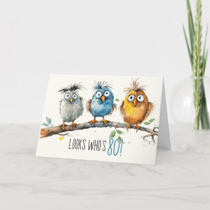 Geburtskarte 80. dankeskarte