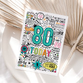 Geburtskarte 80. karte